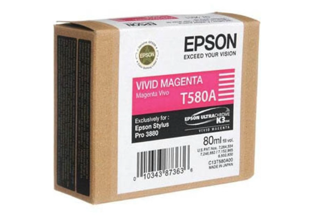 Epson Ink Cartridge T580A - Vivid Magenta