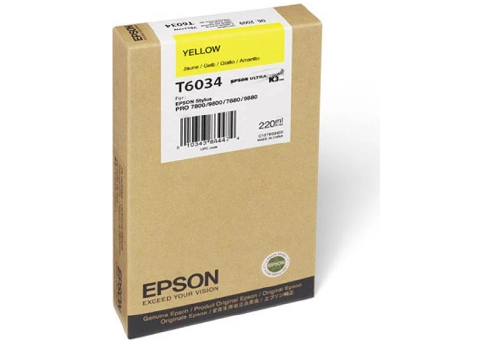 Epson Ink Cartridge T6034 - Yellow