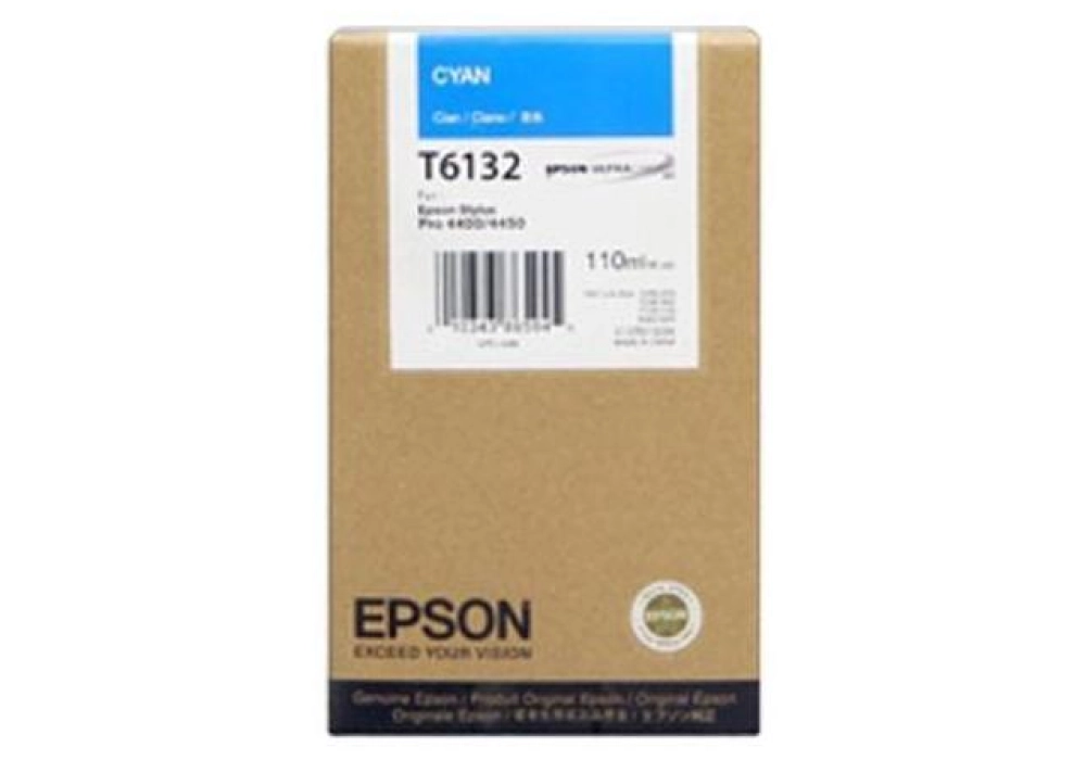 Epson Ink Cartridge T6132 - Cyan