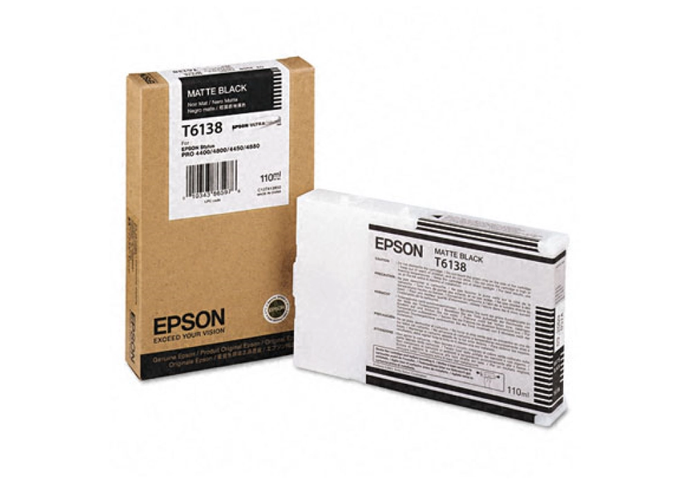 Epson Ink Cartridge T6138 - Matte Black