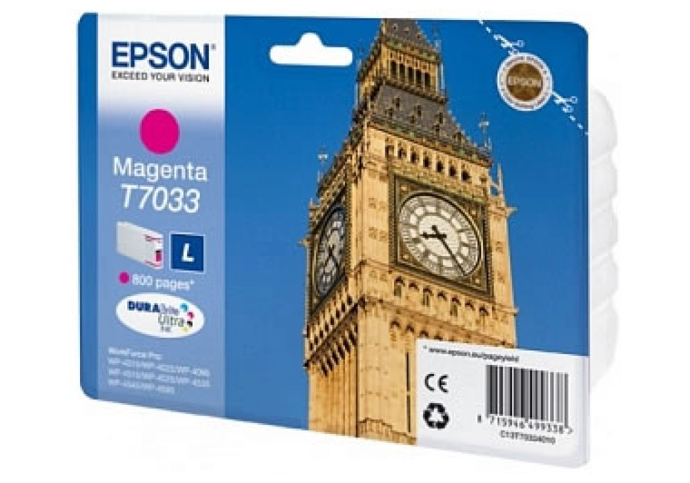 Epson Ink Cartridge T7033 L - Magenta