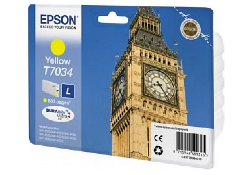 Epson Ink Cartridge T7034 L - Yellow