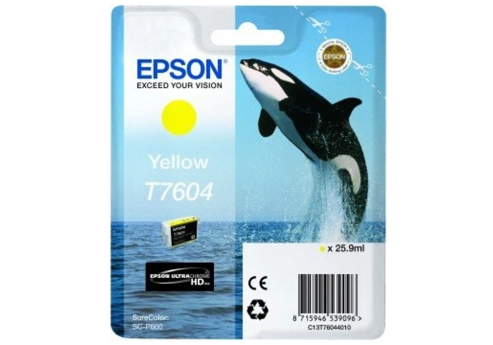 Epson Ink Cartridge T7604 - Yellow