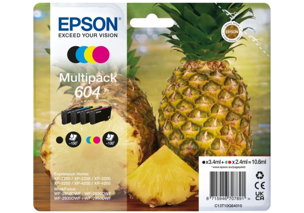 Epson ink Multipack 4-colours 604
