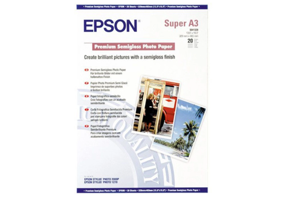 Epson Premium Semi-Gloss A3+