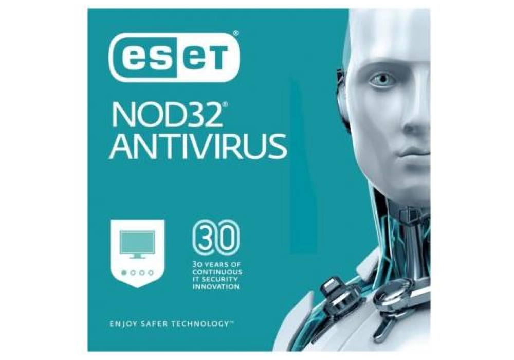 ESET NOD32 Antivirus 6PC 1 an - No CD/DVD - Clé envoyée par mail