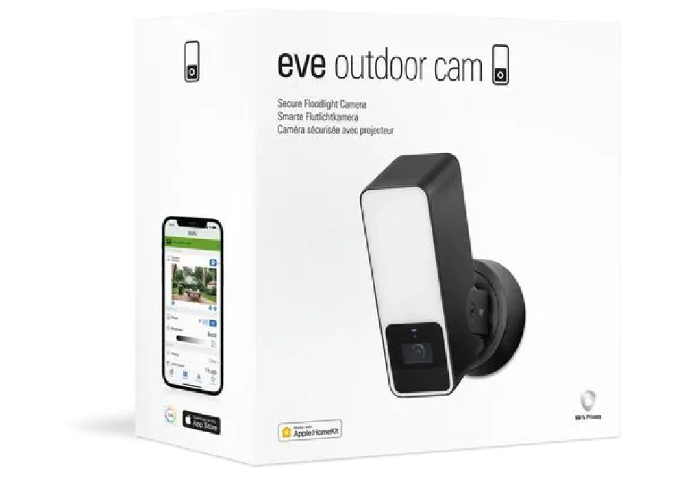 Eve Systems Caméra à projecteur Eve Outdoor, Noir