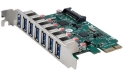 Exsys Carte PCIe USB 3.2 Gen 1 avec 7 ports (chipset VIA)