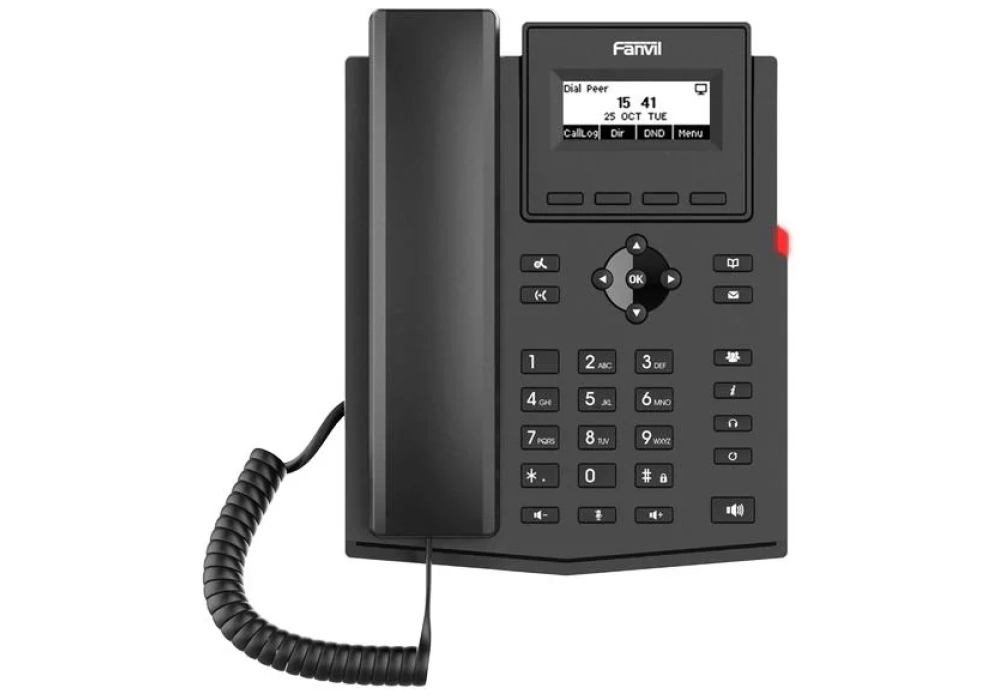 Fanvil Téléphone de bureau X301W Noir