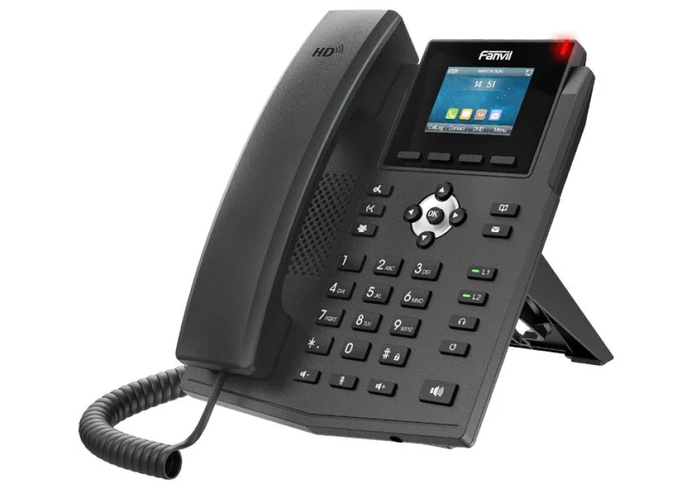 Fanvil Téléphone de bureau X3SW Noir