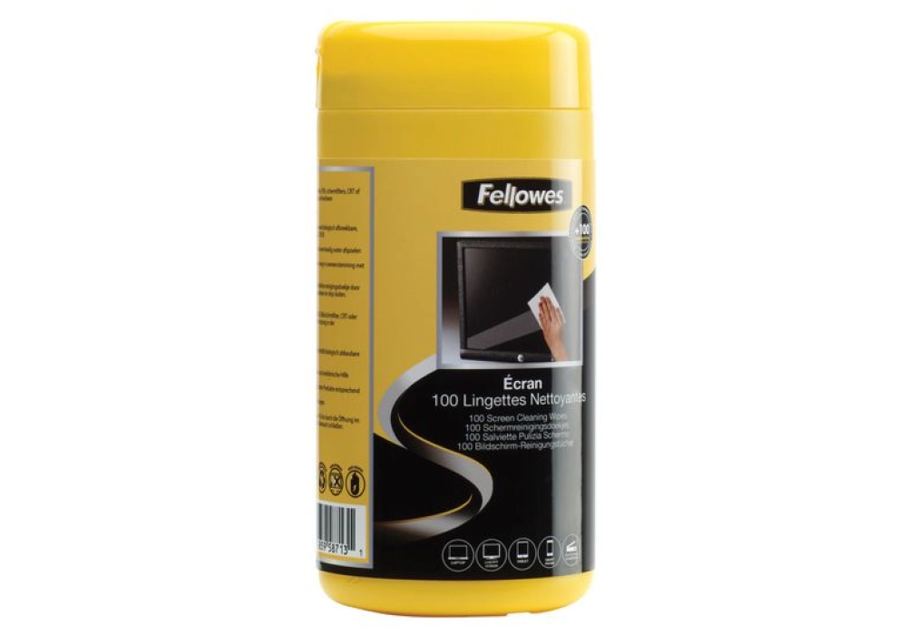 Fellowes Screen Cleaning Wipes - 100x