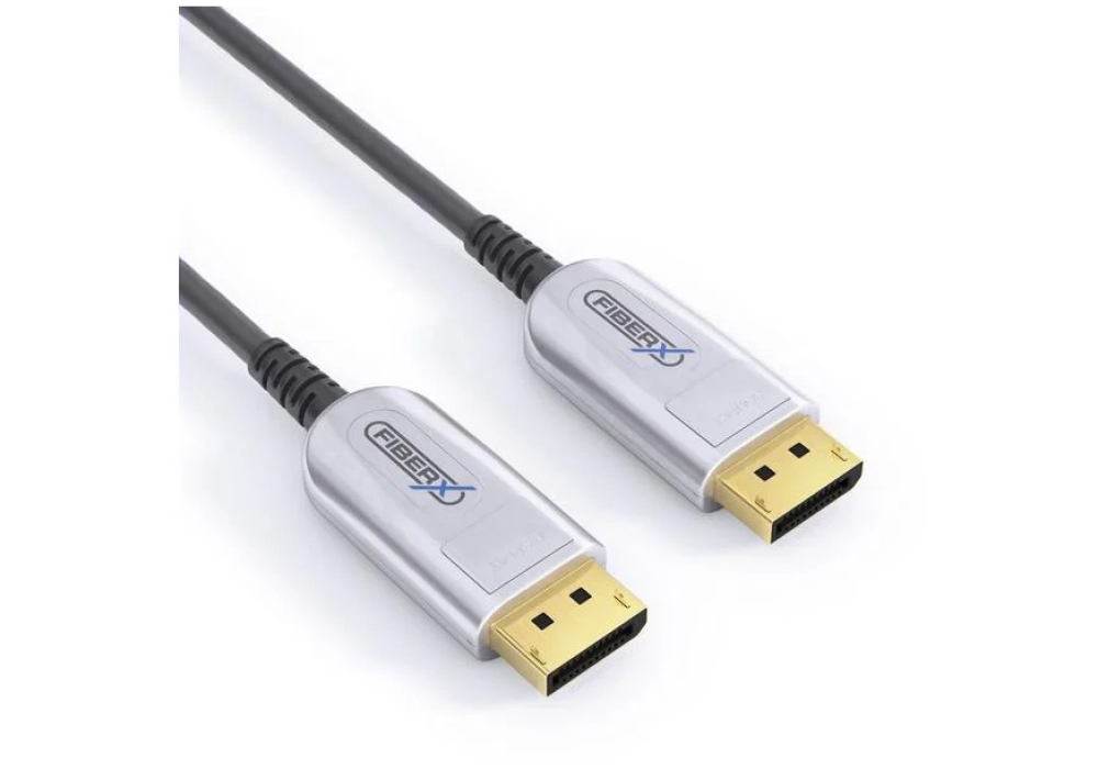 FiberX Câble AOC DisplayPort - DisplayPort, 10 m, 8K/85Hz