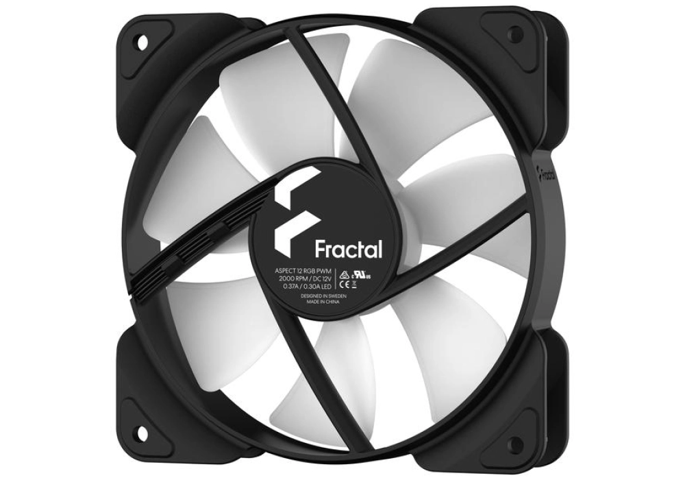 Fractal Design Aspect 12 RGB PWM (Noir)