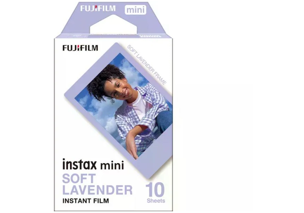 Fujifilm Film instantané Instax Mini 10 feuilles Soft Lavender