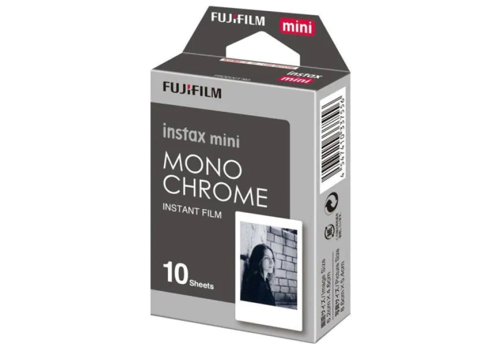 Fujifilm Film instantané Instax Mini Monochrone 10 feuilles