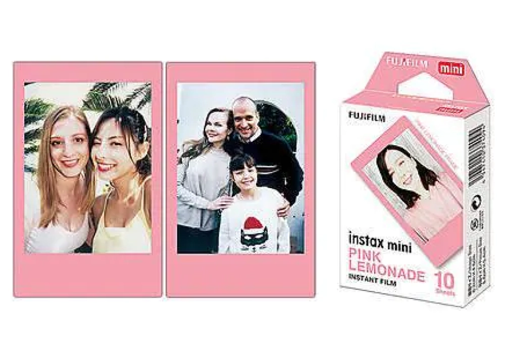 Fujifilm Film instantané Instax Mini Pink Lemonade 10 feuilles