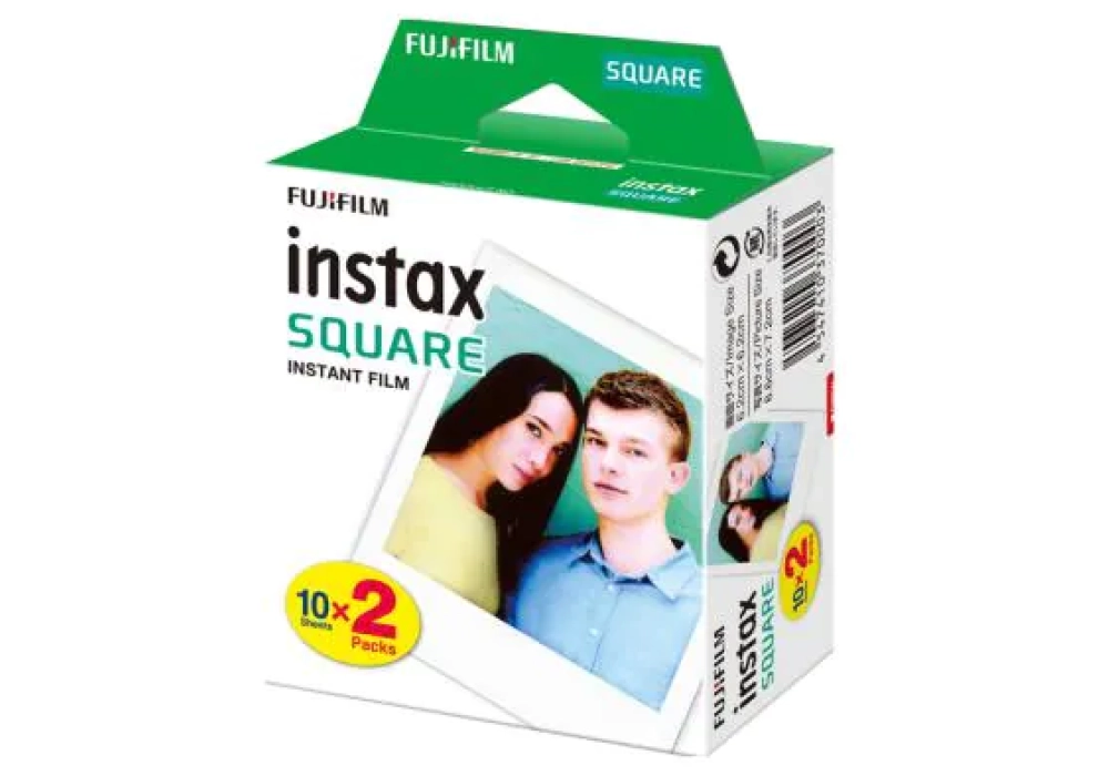 Fujifilm Film instantané Instax Square 2x 10 feuilles