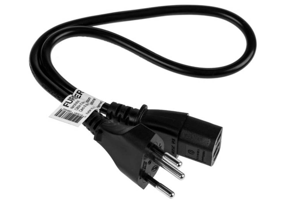 FURBER.power Câble d'alimentation C13-T12 - 0.5 m (Noir)