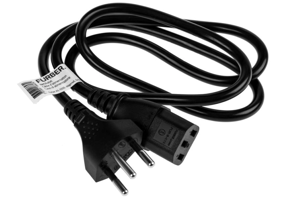 FURBER.power Câble d'alimentation C13-T12 - 1.0 m (Noir)