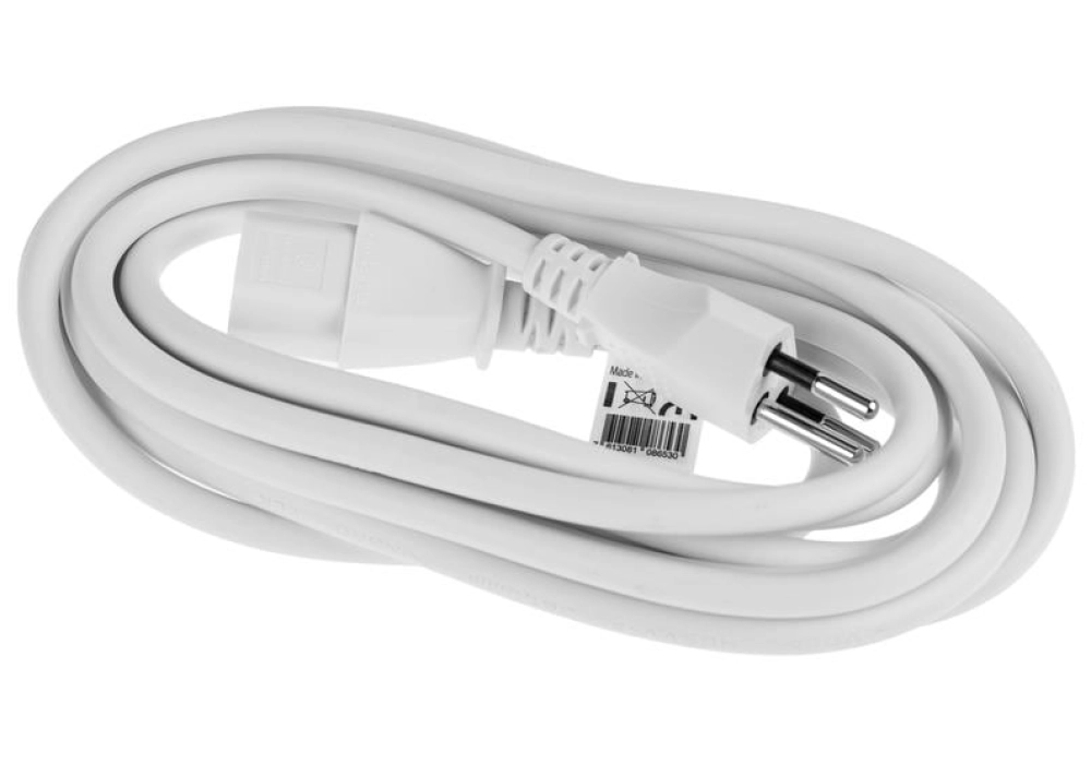 FURBER.power Câble d'alimentation C13-T12 - 3.0 m (Blanc)