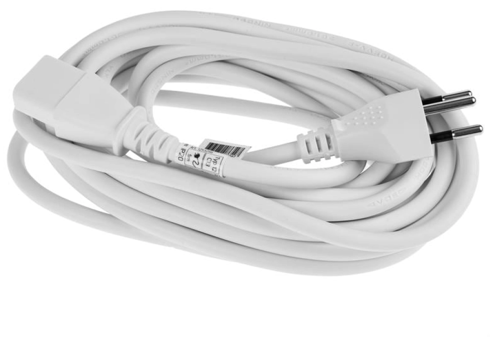 FURBER.power Câble d'alimentation C13-T12 - 5.0 m (Blanc)