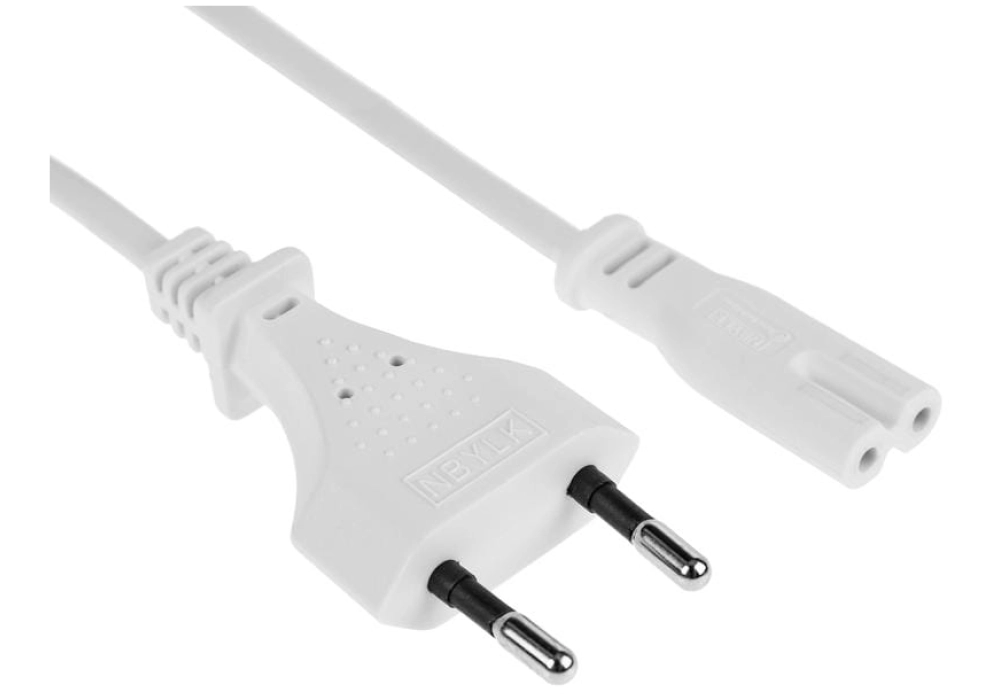 FURBER.power Câble d'alimentation C7-T26 - 0.5 m (Blanc)