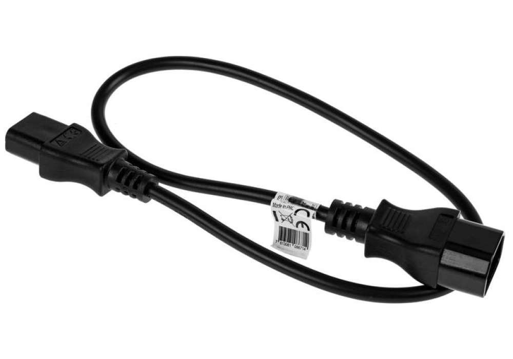 FURBER.power Câble de prolongation C13-C14 - 0.5 m (Noir)