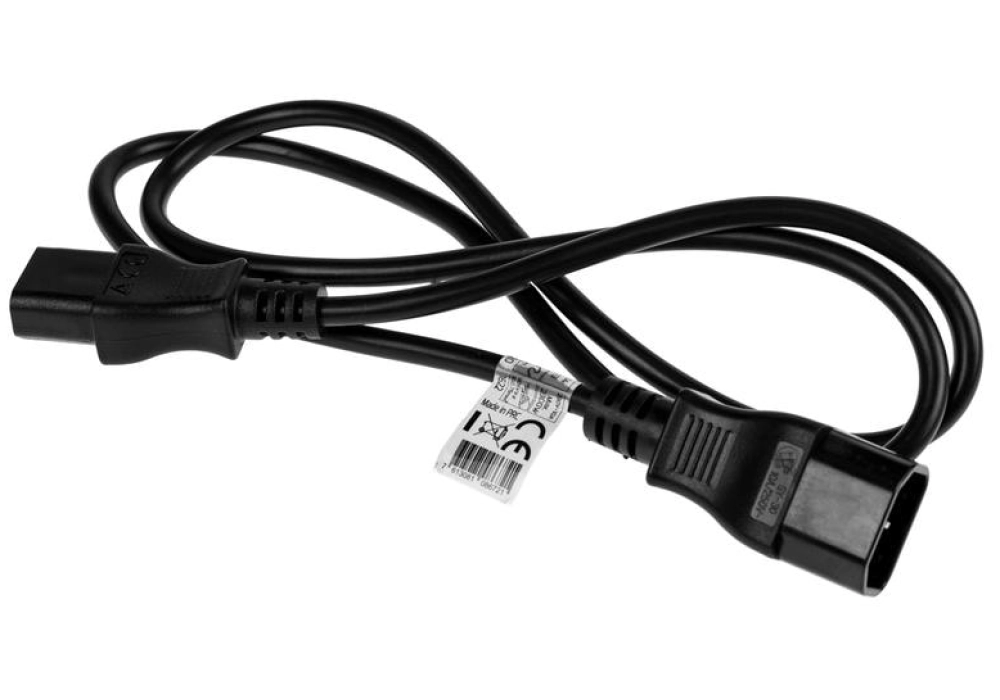 FURBER.power Câble de prolongation C13-C14 - 1.0 m (Noir)