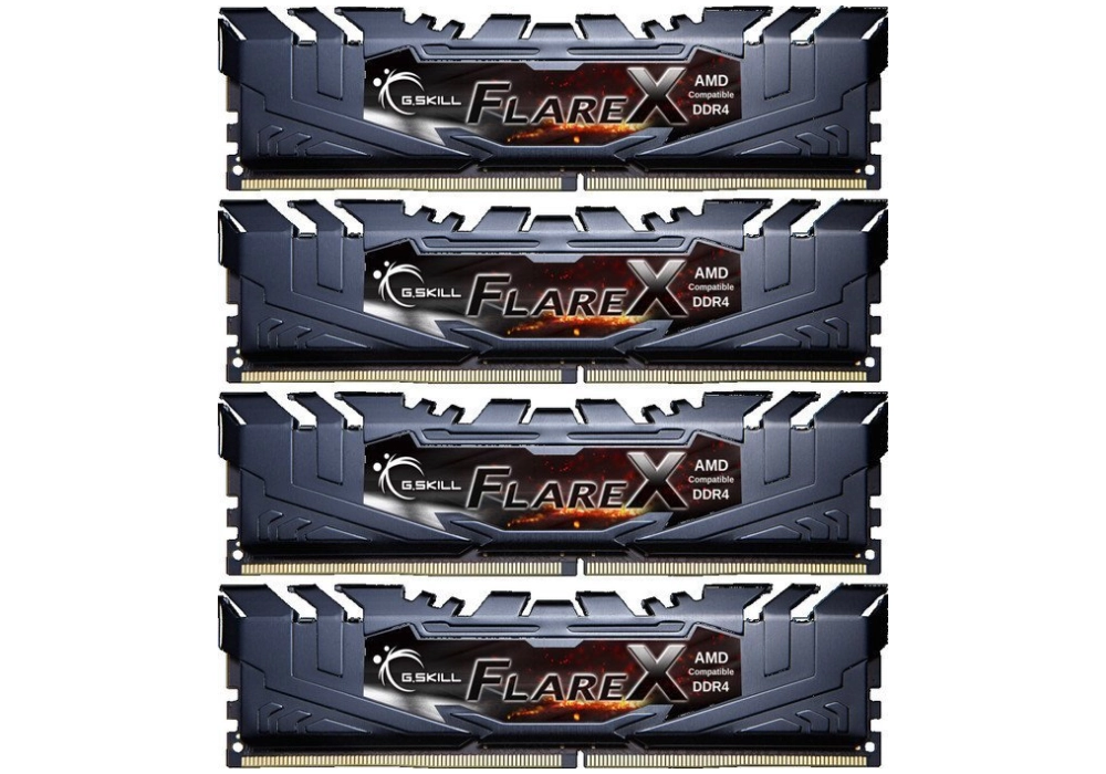 G.Skill Flare X DDR4-3200 - 32GB kit (F4-3200C14Q-32GFX)