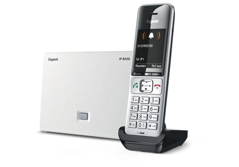 Gigaset Téléphone sans fil Comfort 500A IP BASE Argenté