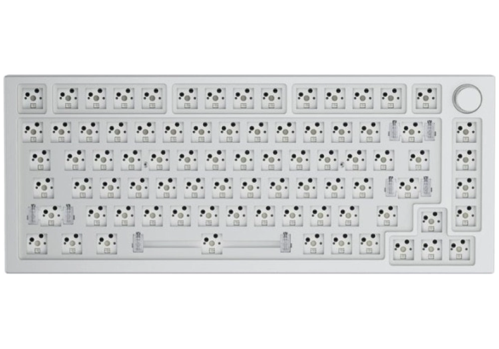Glorious GMMK Pro TKL Gaming Keyboard Barebone - Blanc (ISO)
