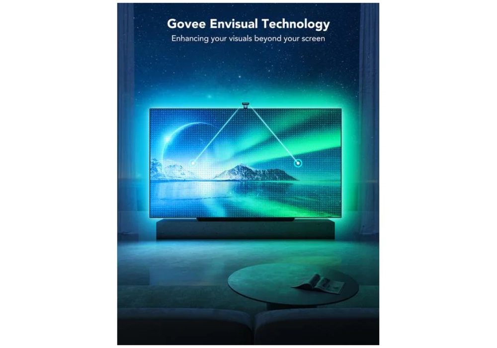 Govee Envisual TV Backlight T2, 55"-65 RGBIC, WiFi, BT