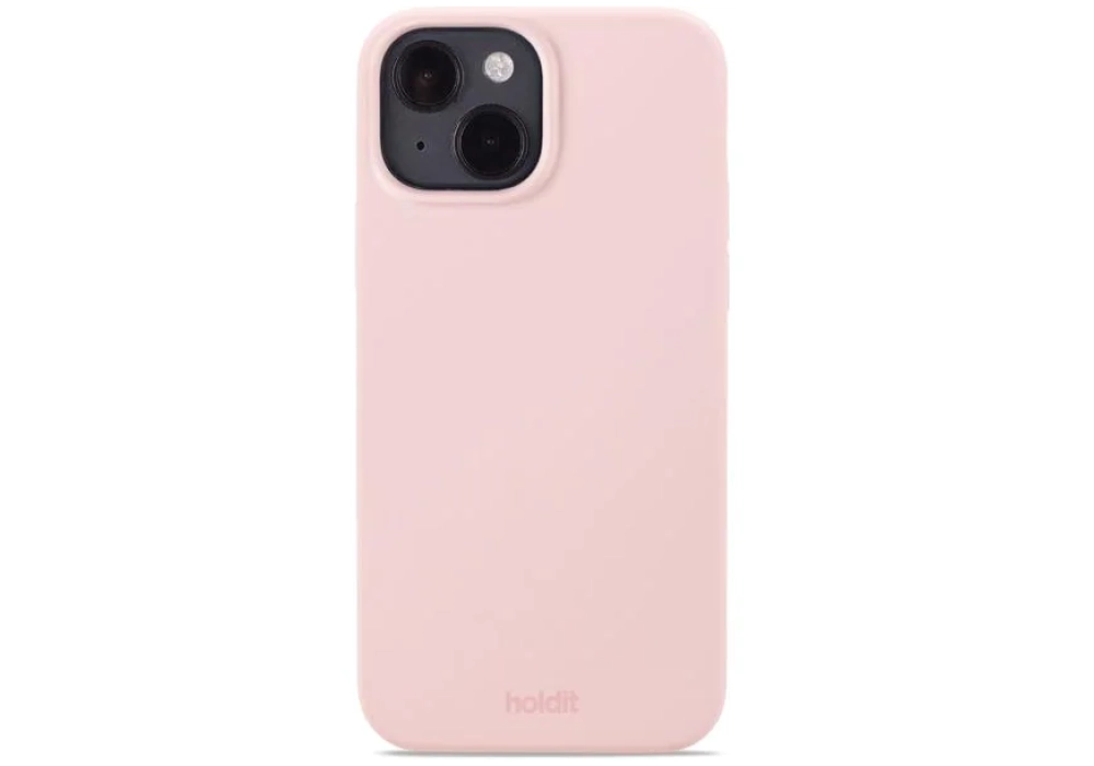Holdit Coque arrière Silicone iPhone 14 (Rose)