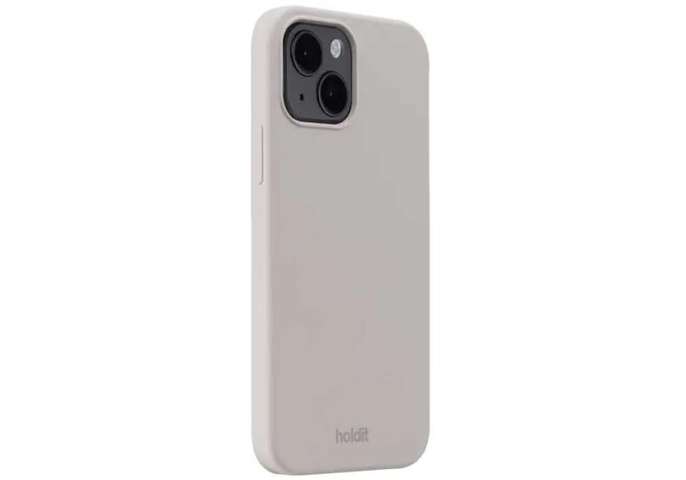 Holdit Coque arrière Silicone iPhone 14 (Taupe)