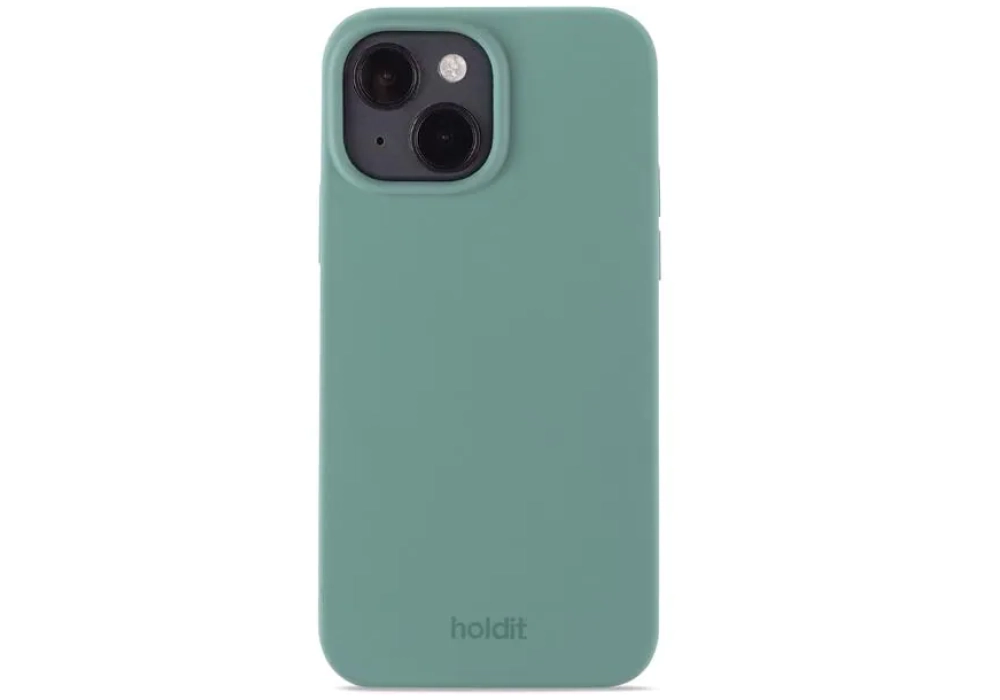 Holdit Coque arrière Silicone iPhone 14 (Vert)