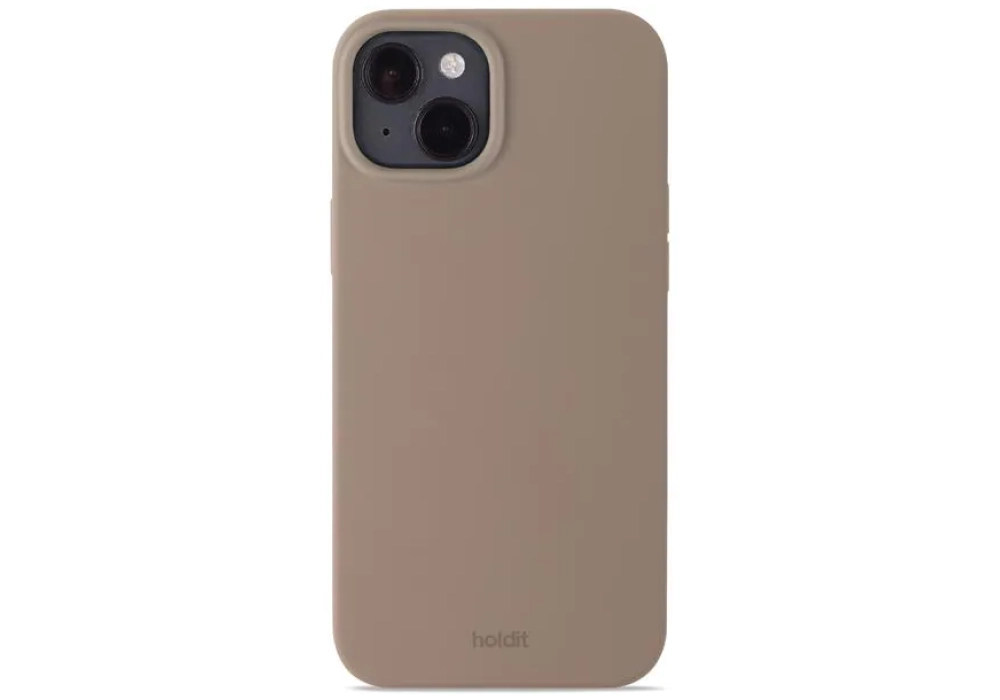 Holdit Coque arrière Silicone iPhone 14 Plus (Mocha Brown)