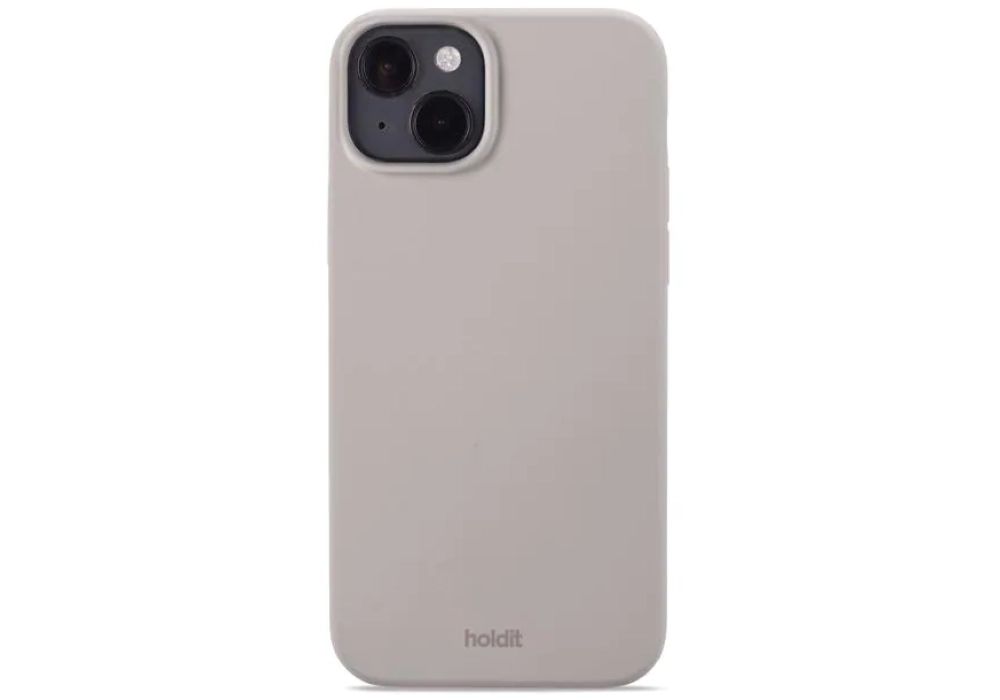 Holdit Coque arrière Silicone iPhone 14 Plus (Taupe)
