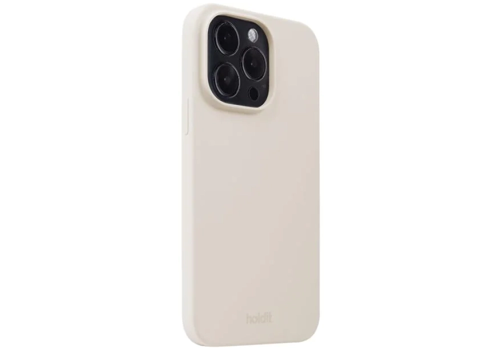 Holdit Coque arrière Silicone iPhone 14 Pro (Beige)