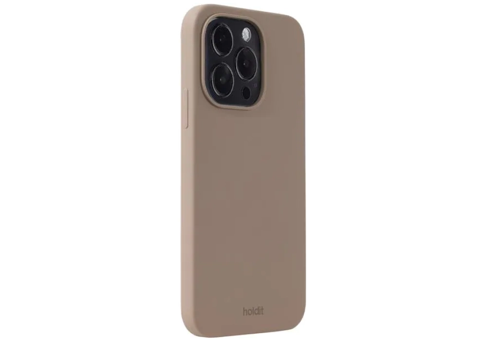 Holdit Coque arrière Silicone iPhone 14 Pro (Mocha Brown)