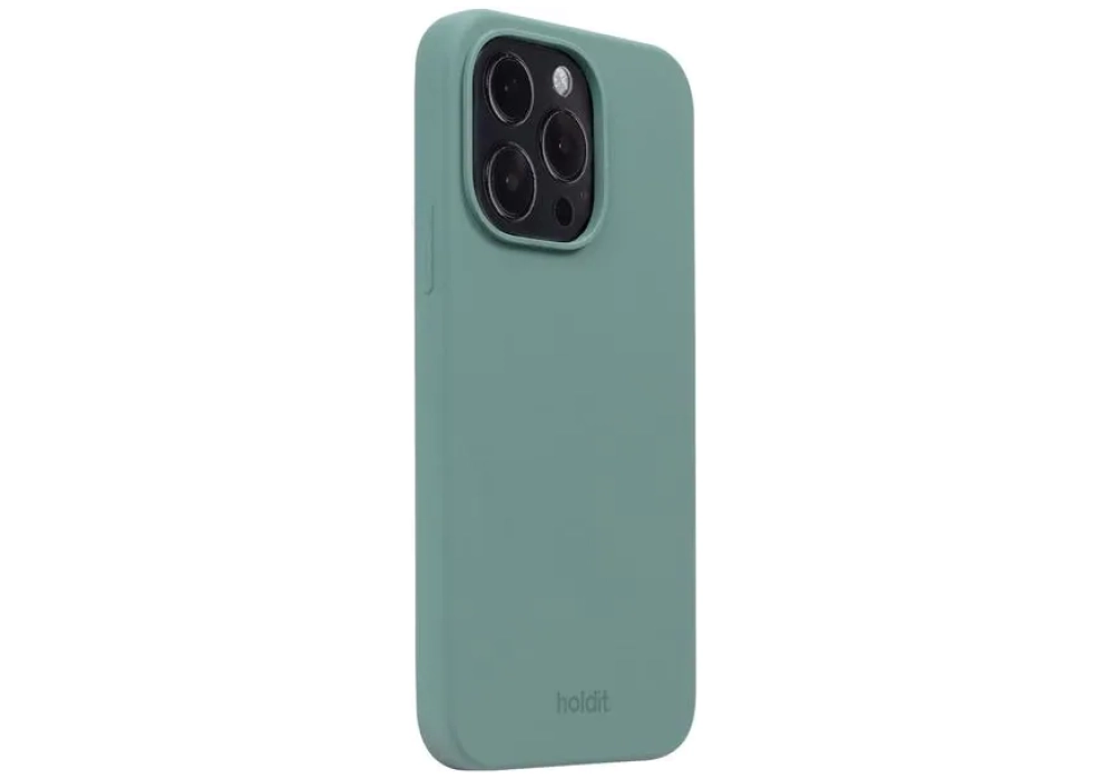 Holdit Coque arrière Silicone iPhone 14 Pro (Vert)