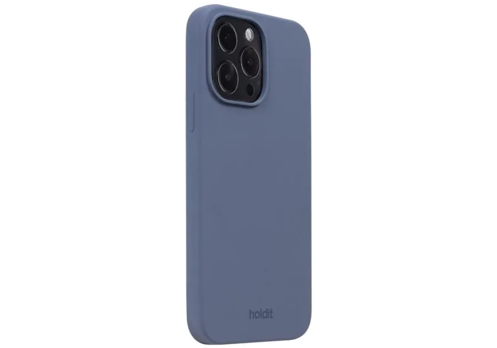 Holdit Coque arrière Silicone iPhone 14 Pro Max (Bleu)