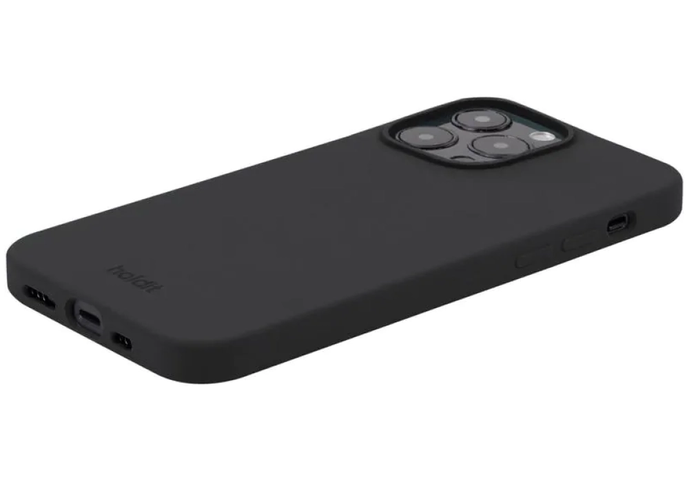 Holdit Coque arrière Silicone iPhone 14 Pro Max (Noir)