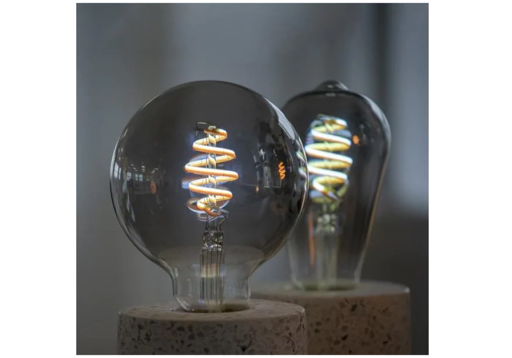 hombli Ampoule Smart Filament Bulb, E27, 5.5 W, Smokey, Globe