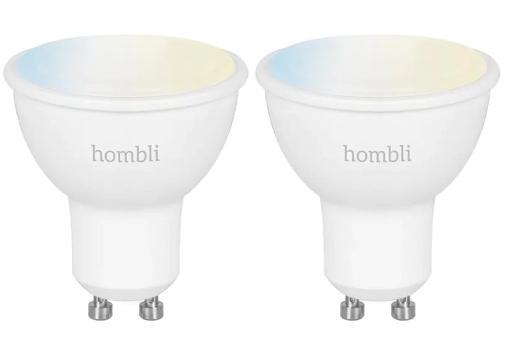 hombli Ampoule Smart Spot, GU10, 4.5 W, CCT, 1+1 pack