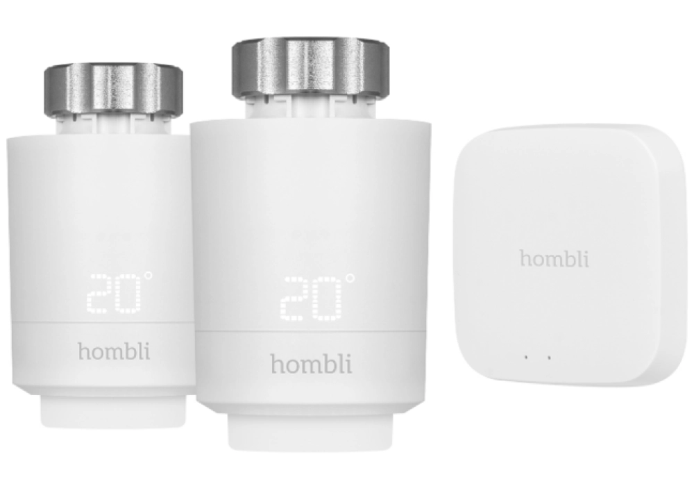 Hombli Smart Radiator Thermostat Starter kit (2+BT Bridge)