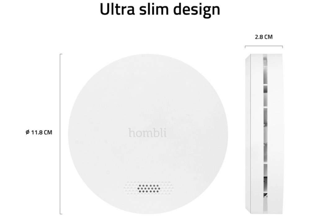 Hombli Smart Smoke Detector (Blanc)