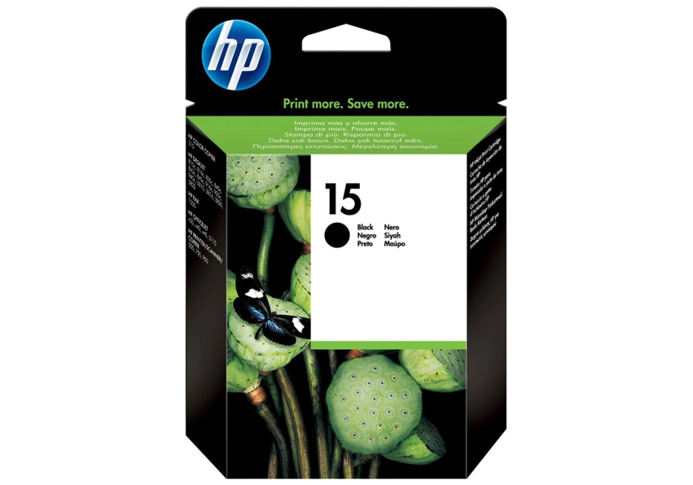 HP 15 Inkjet Cartridge - Black Large (25ml)