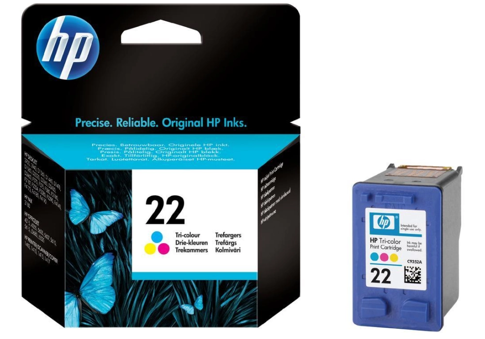 HP 22 Inkjet Cartridge - Tri-color Mini (5ml)