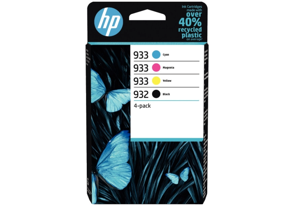 HP 932/933 Combo-pack Inkjet Cartridges - B/C/M/Y