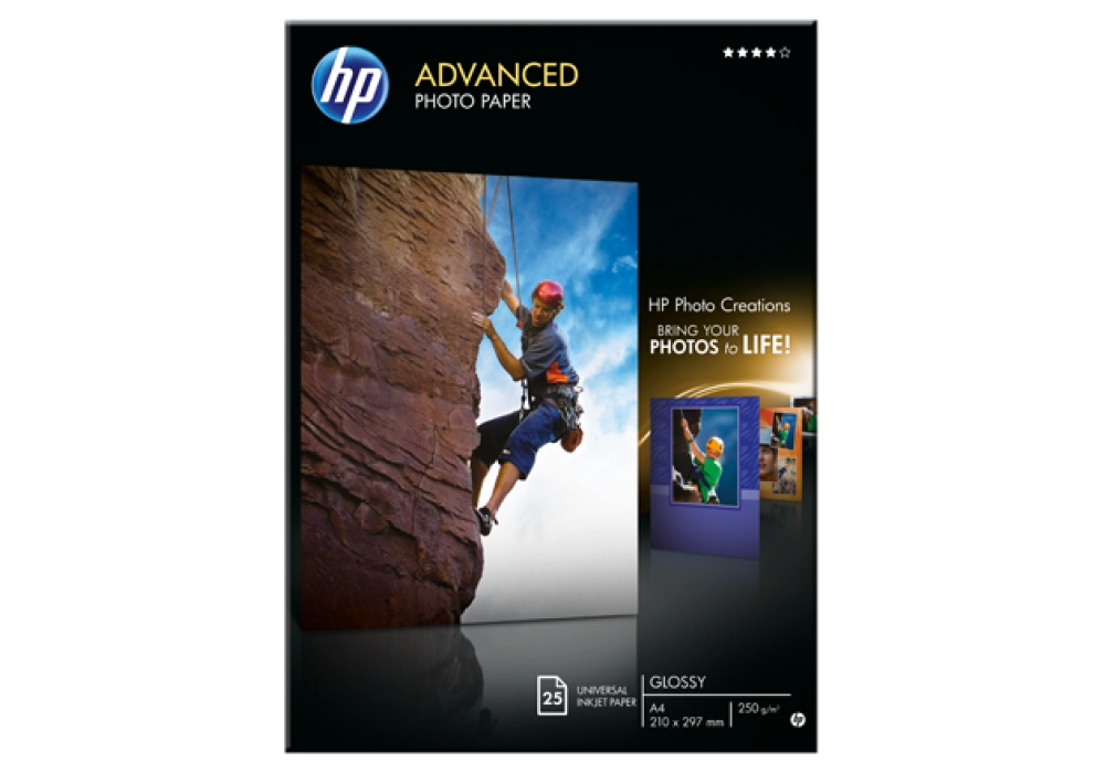 HP Photo Paper - Advanced Glossy - A4 - 210x297mm - 25 Sheets